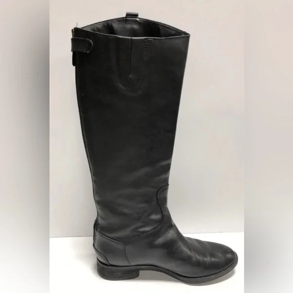 Sam Edelman, Penny Womens Riding Boots Black Leather, Size M